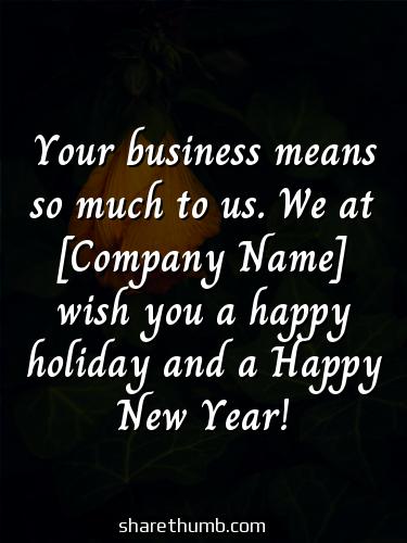 wishes to clients for new year